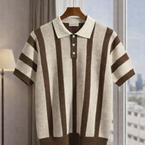 Ivoryline Knit Polo (Brown)